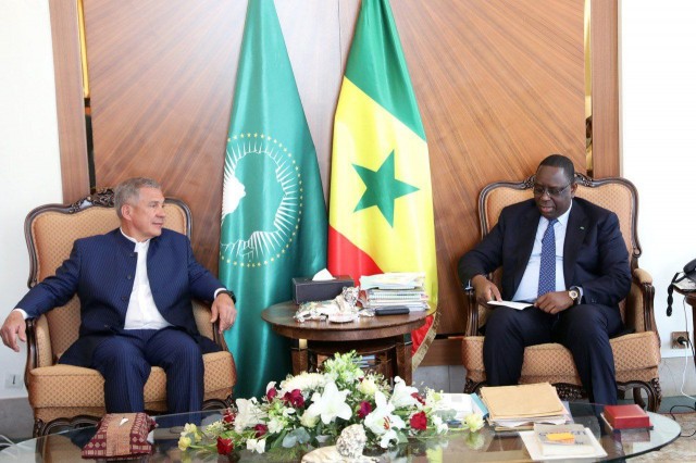 Глава Татарстана Рустам Минниханов встретился с президентом Республики Сенегал Маки Саллом
